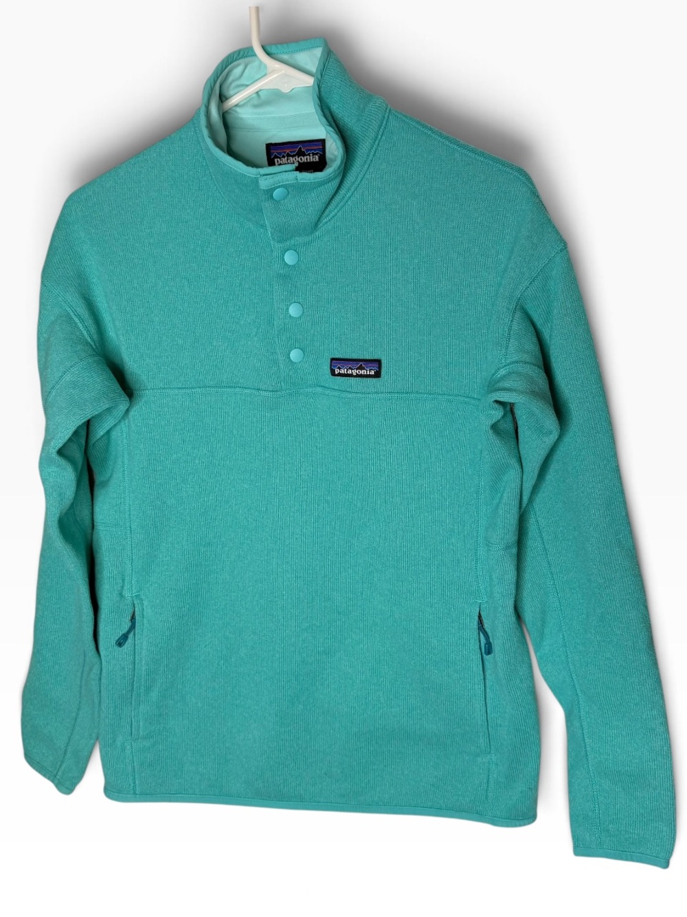 Patagonia Women’s Better Sweater Snap Pullover Size Medium Teal